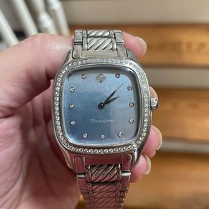 David Yurman Thoroughbred Diamond Watch w/ MOP